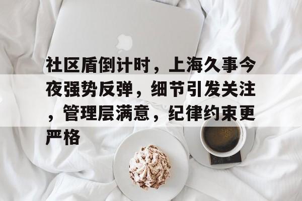 社区盾倒计时，上海久事今夜强势反弹，细节引发关注，管理层满意，纪律约束更严格的简单介绍天博体育